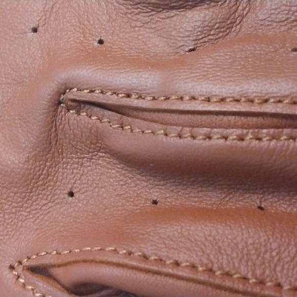 NWT Leather in Handz Brown Premium Leather Driving Gloves (Large) - Picture 3 of 12